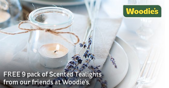 ElectricIreland's tweet photo. Pick up some FREE #romantic scented tealights at Woodies thanks to #PoweringRewards: https://t.co/PWIDi8jLr9 https://t.co/d8Na8fZQLZ