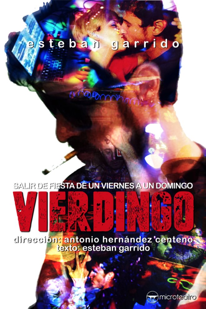 microteatro's tweet photo. VIERDINGO: salir de fiesta de un viernes a un domingo. 
Lo que hace Miguel todos los fines de semana #MicroVierdingo https://t.co/RNwrqCbcbA