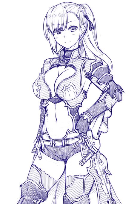 グラブルのベアトリクス落書き( ・'ー・`) 