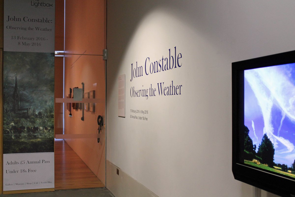 TheLightbox's tweet photo. Here is a #behindthescenes look at our stunning new Constable exhibition before the Private View #ConstableWeather https://t.co/tQ9KGhSkfu