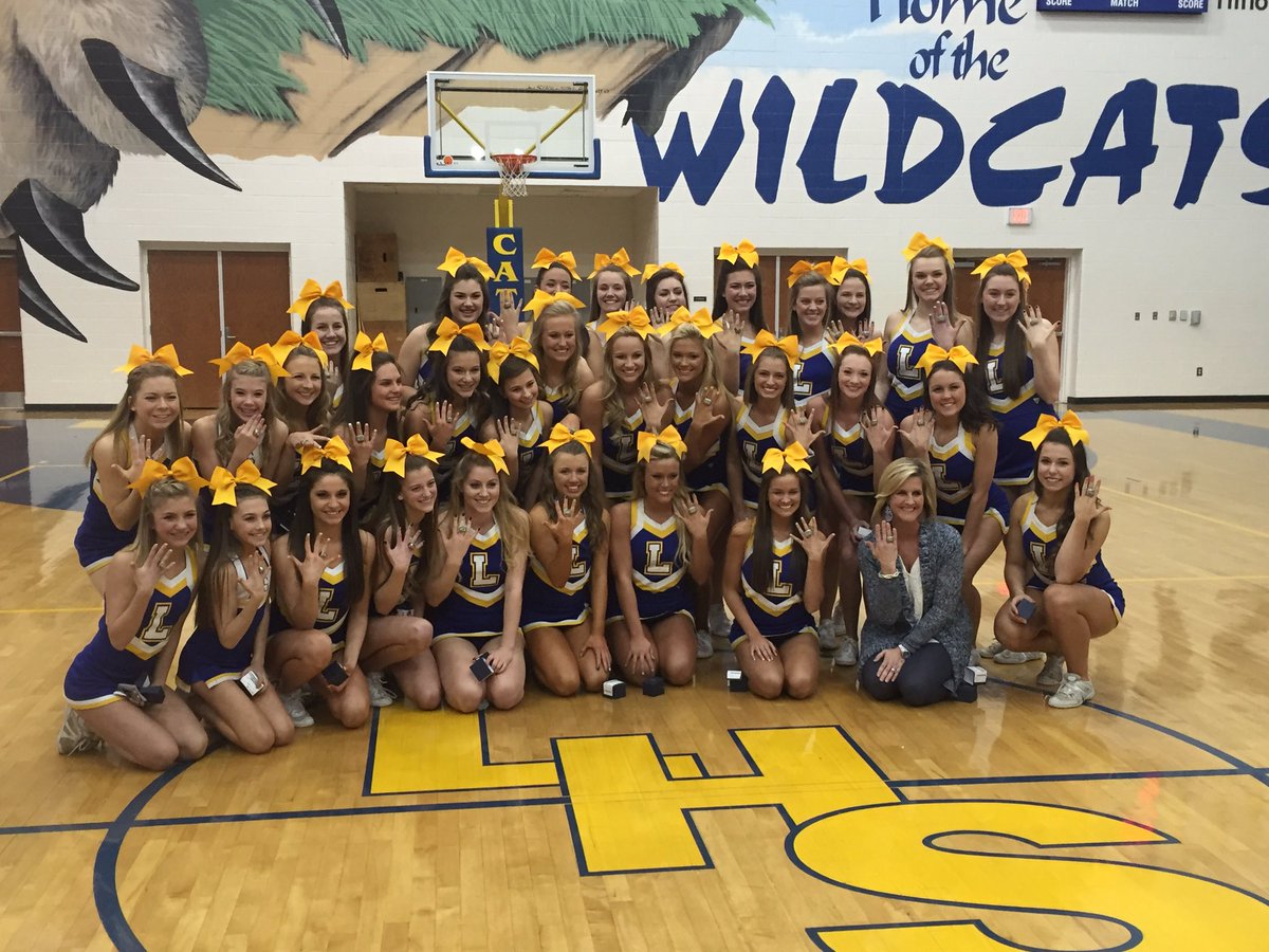 Congrats again to our State Champion Cheerleaders! Had a blast giving them their rings last night! #dynasty