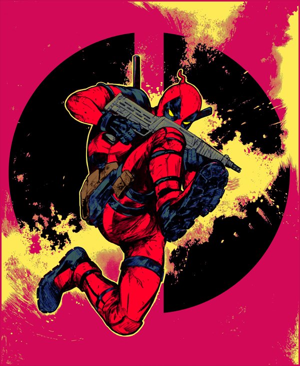 Deadpool:デッドプールのファンアートです。映画公開おめでとう!すでに続編の制作が決定するくらい大好評のようですね。デップーすごいなあ。日本で観れるのは6月…待ち遠しい…!
