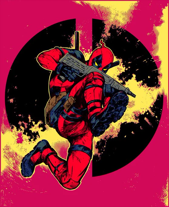 Deadpool:デッドプールのファンアートです。映画公開おめでとう!すでに続編の制作が決定するくらい大好評のようですね。デップーすごいなあ。日本で観れるのは6月…待ち遠しい…! 