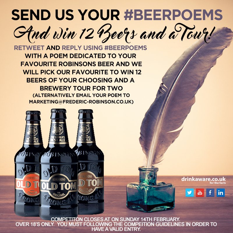 robbiesbrewery's tweet photo. #BEEROCLOCK - Win 12 beers and a brewery tour by tweeting a #beerpoem in ode to your favourite @robbiesbrewery ale https://t.co/2Ng8A8w4gZ