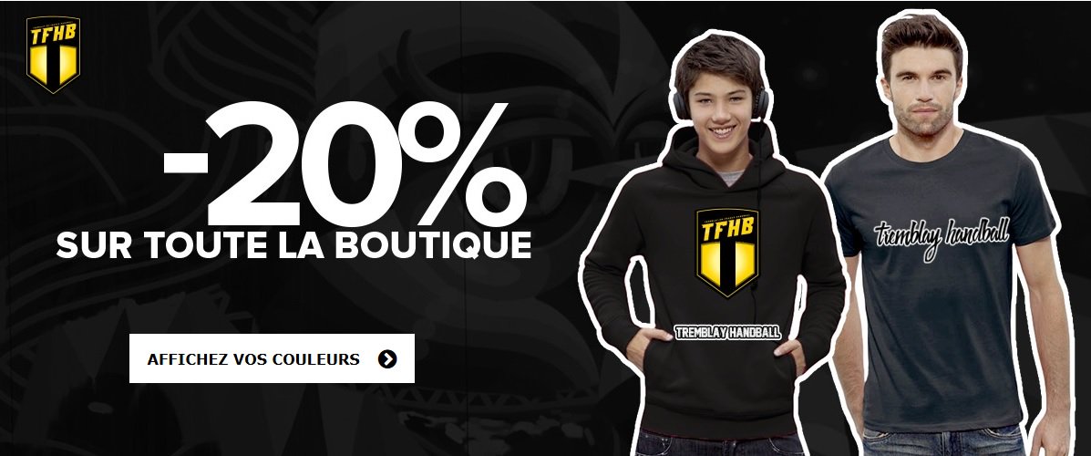 <a href="/TremblayHB/">Tremblay Handball</a> lance sa boutique en ligne. Du jaune, du noir et de la #TeamTremblay  tremblay.clubeo.com/shop