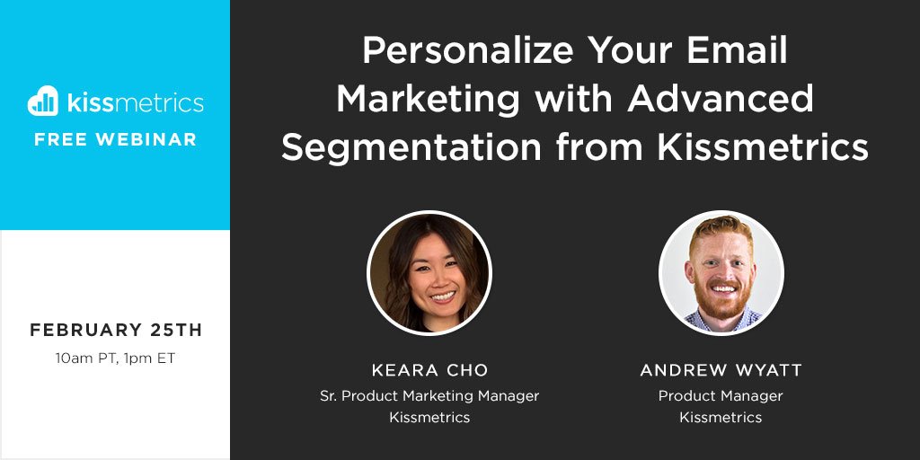 Kissmetrics's tweet image. How to put an irresistible message/offer in the right user's inbox for higher conversion: kiss.ly/1PRr7bq