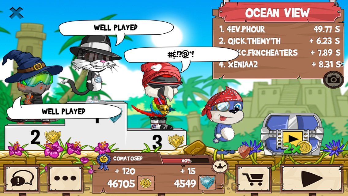 ph0ur's tweet photo. Get on my level, son! #funrun2 #themyth #FknCheaters #Xeniaa2 https://t.co/IiX6JArrvm