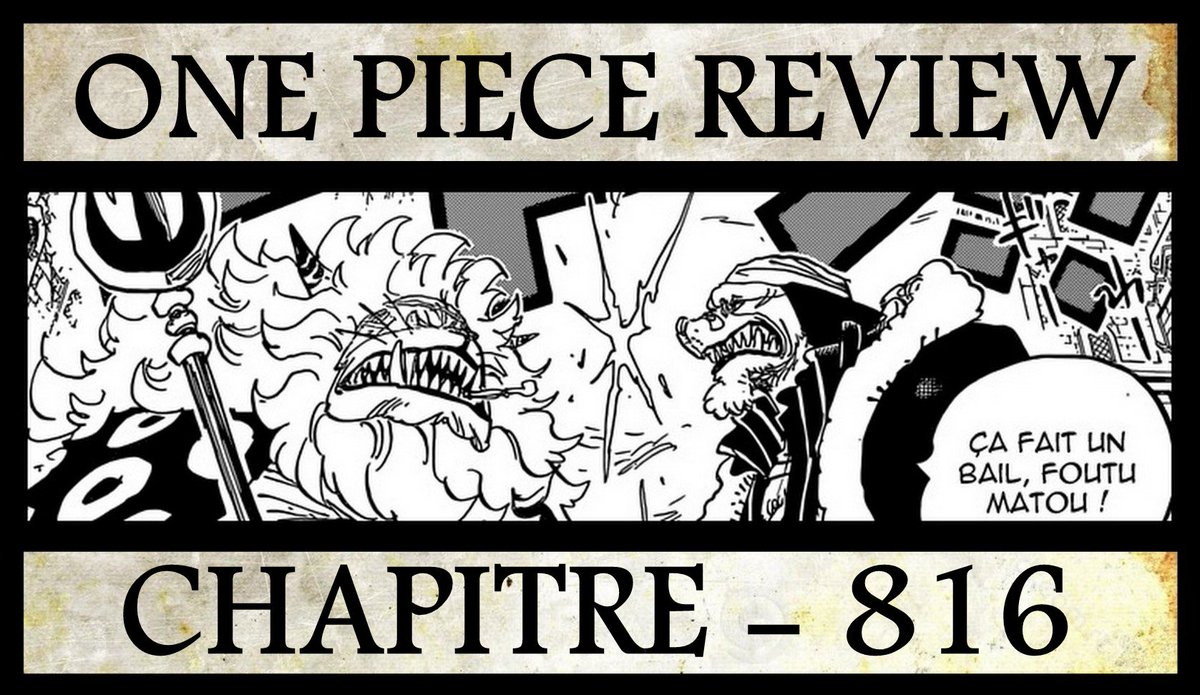 onepiecepassion's tweet photo. La critique et la theorie du chapitre 816 sont en ligne #onepiece #ledok
https://t.co/N7zabBoiSR https://t.co/1Tq8p6k9AS