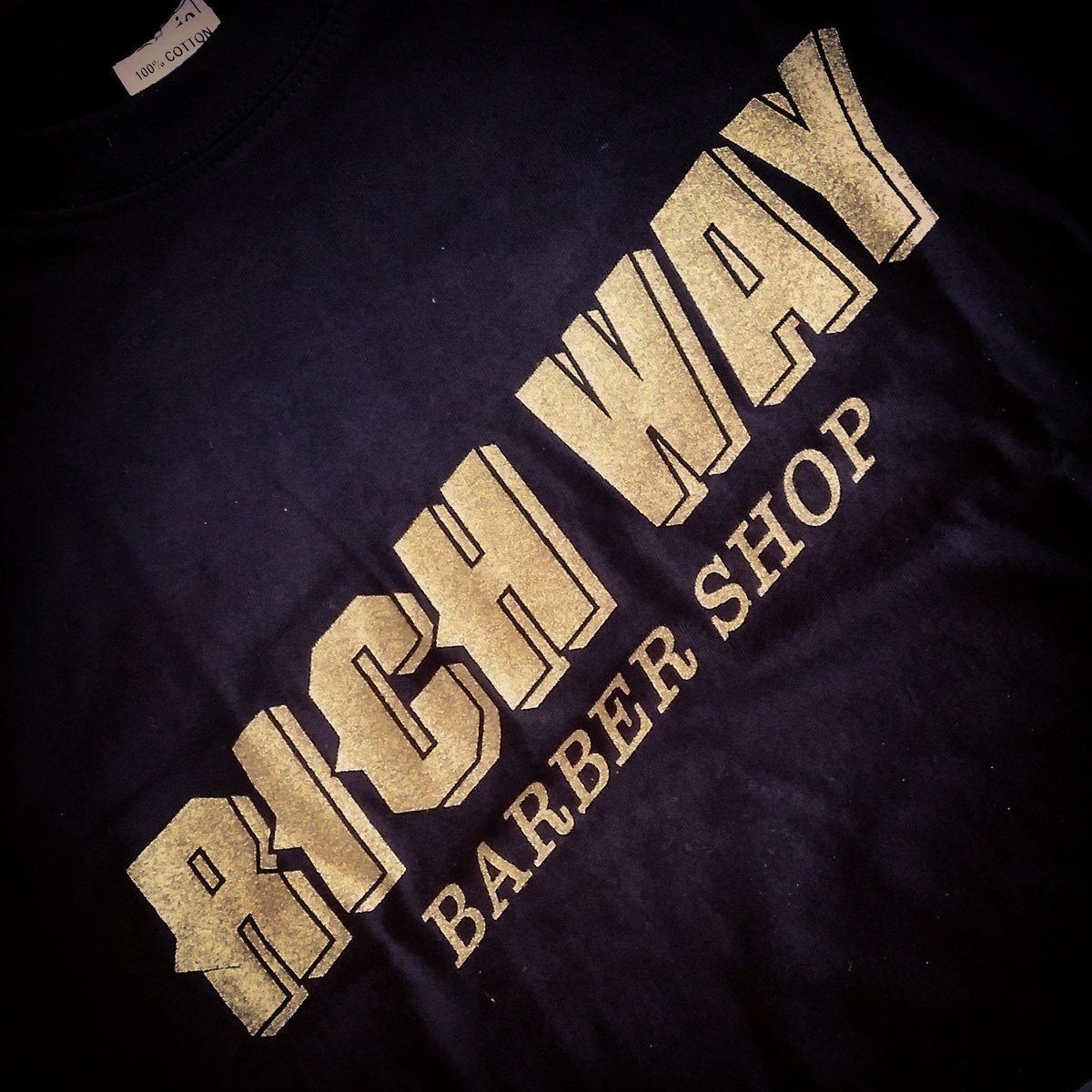 GraphicsMansion's tweet photo. Rich Way #Barber shop #tshirt #design #graphicdesign #print https://t.co/KDqXsesH1N