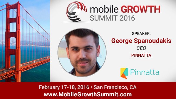 MobileGrowthMGA's tweet photo. Welcome George Spanoudakis @gspan of @pinnatta #MGS16 Speaker #Mobile #Predictions panel! https://t.co/jEggdA1eR0 https://t.co/itXY0J8uXI
