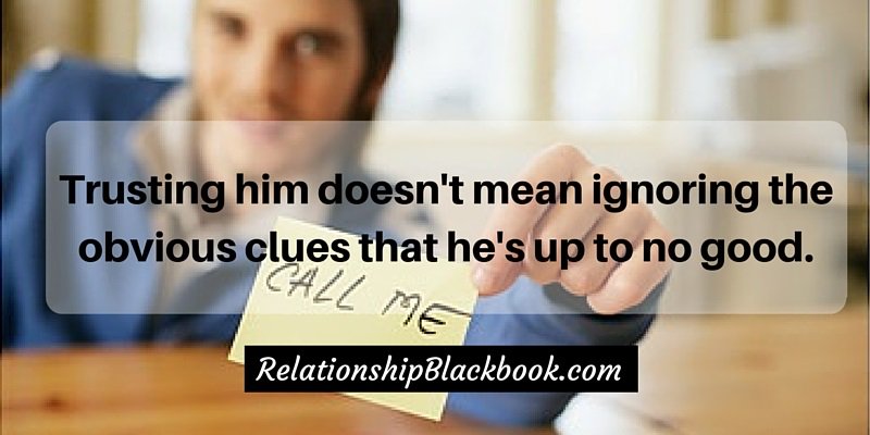 lovecurriculum's tweet photo. Trusting him doesn't mean ignoring the obvious clues that he's up to no good. https://t.co/1VyopO778t