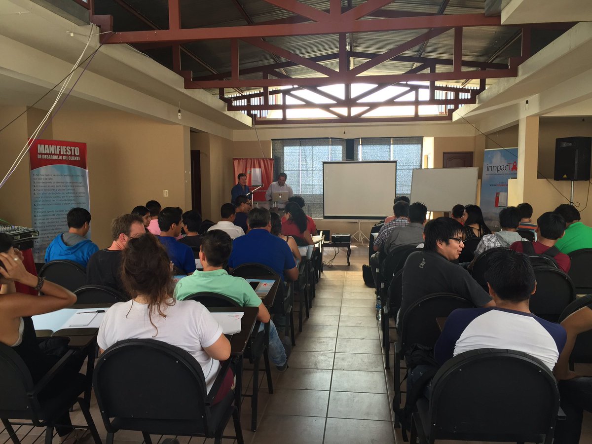 startupbo's tweet photo. A punto de empezar #InnpacTAR #Tarija un programa de construccion de startups #swlapaz #startupbo … https://t.co/cDxe2QGoFA