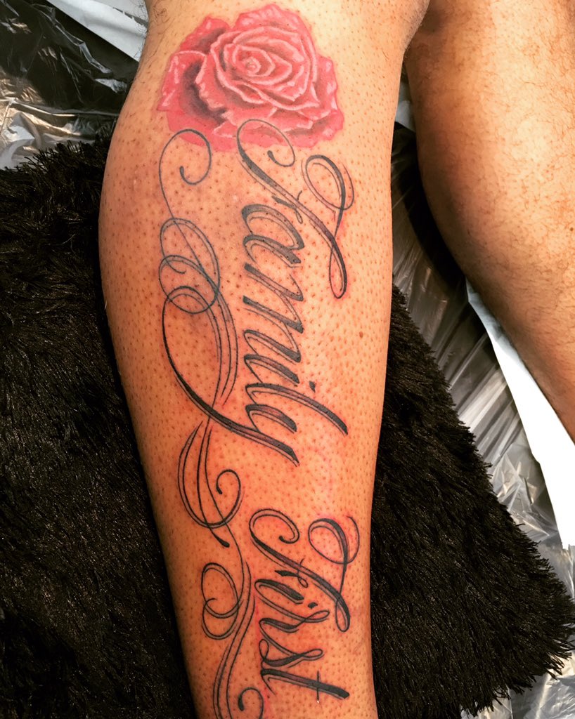 Family First Forearm Tattoo Idea