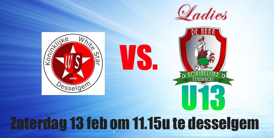 LadiesDeHaan's tweet photo. #ladiesdehaan U13 trekt zaterdag naar desselgem . ⚽️ om 11.15u #GoMiniLadies https://t.co/a4PNxqzmvM