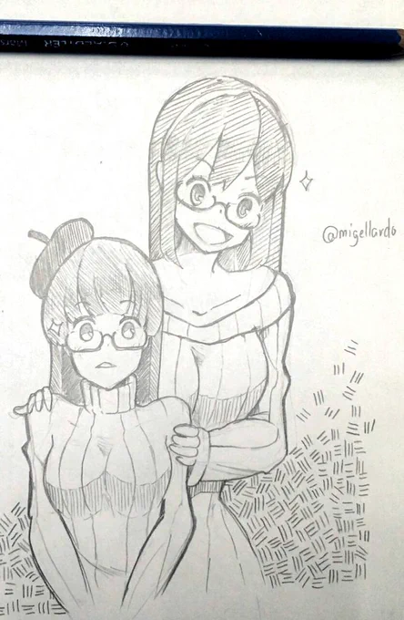 #艦これ版深夜の真剣お絵描き60分一本勝負
#艦これ版真剣お絵描き60分一本勝負_20160212
メガネが好き 