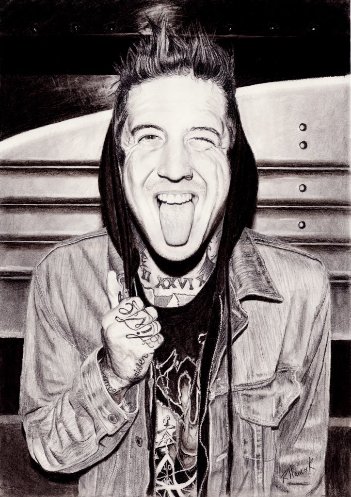 Rymondoart's tweet photo. Hello Twitter, he's another one of my drawings of @austincarlile check out Instagram: @ryart_89 https://t.co/Xz3IMXSrg1