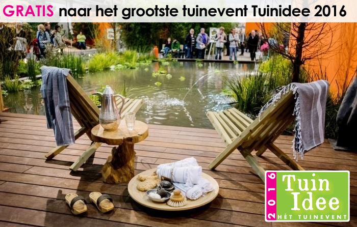 WIN kaarten voor Tuinidee 2016, het grootste tuinevent van NL. Check de actie op owl.li/YfEeC &amp; Retweet!