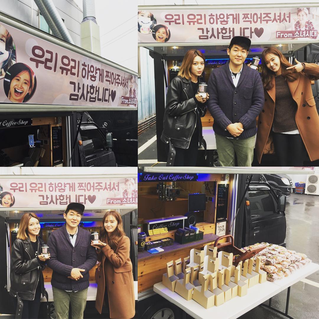 SNSD Yuri &amp; Sooyoung on CafeRUN's Instagram
