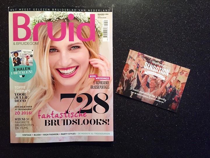 Vanaf vandaag ligt hij in de winkels, de nieuwe @<a href="/BruidMagazine/">Bruid & Bruidegom Magazine</a> met het <a href="/weddingdaysensa/">Weddingday Sensation</a> boekje! #trotsedeelnemer