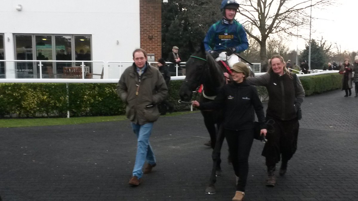 Ballyhenry and Nico de Boinville after winning the second here <a href="/kemptonparkrace/">Kempton Park Racecourse</a> for <a href="/benpauling1/">Ben Pauling Racing</a>