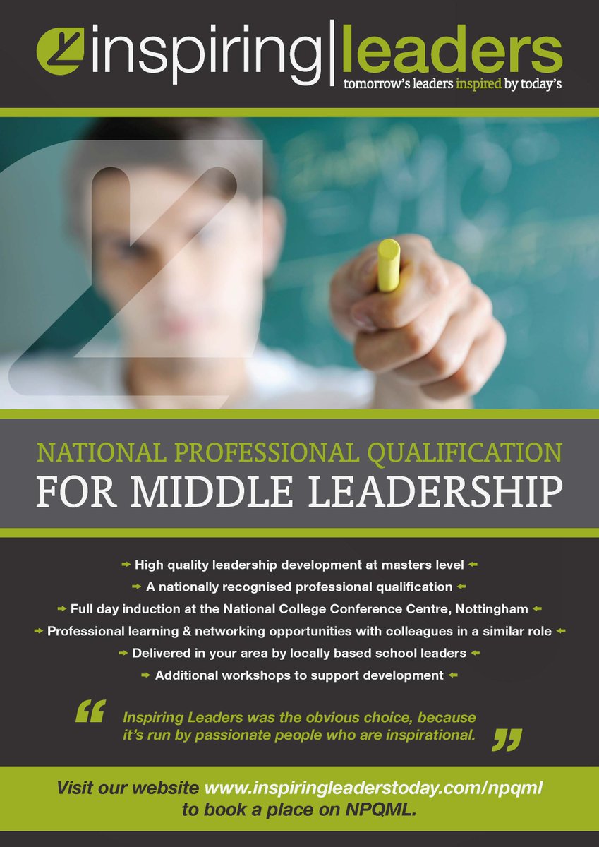 leaderstoday's tweet photo. Just a few more days to book onto #npqml &amp; #npqsl to start in March. See https://t.co/DoPLt7BHQk for info. https://t.co/KqweSUVuMw