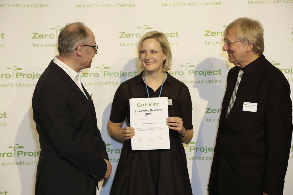 Award ceremony at <a href="/ZeroProjectorg/">ZeroProject.org</a> conference #ZeroCon16