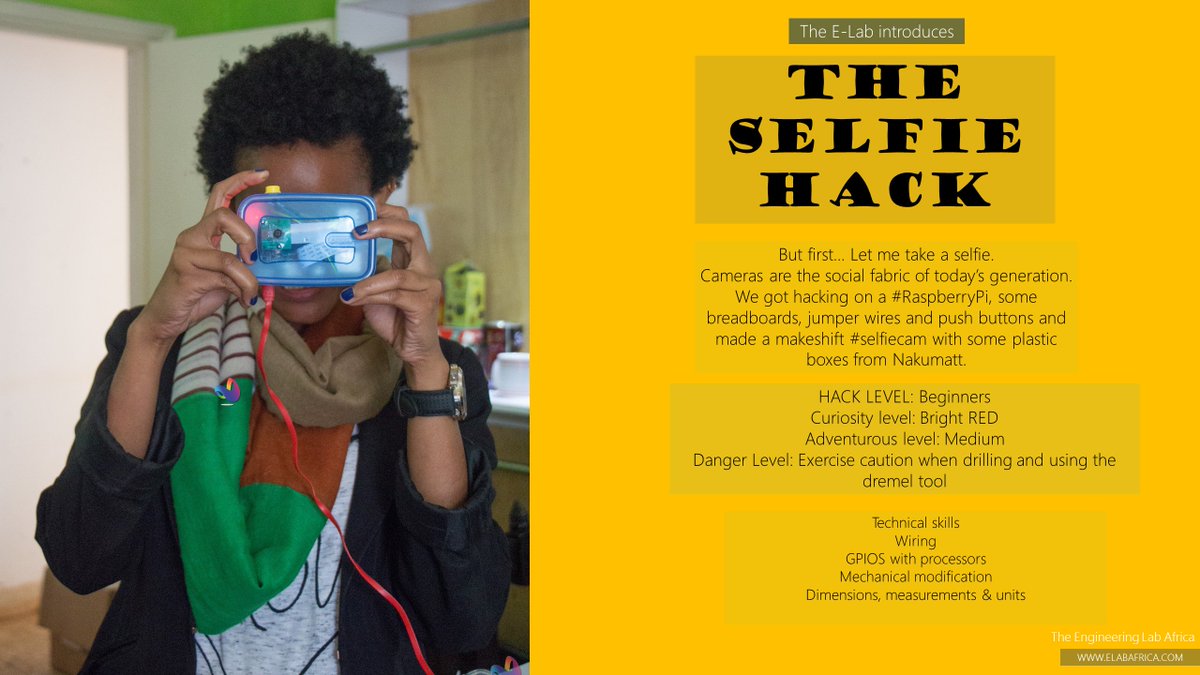 EngLabAfrica's tweet image. The #selfiehack made a makeshift #selfiecam with a #raspberrypi. Engineering made fun @Ghscientific @StemEduRR