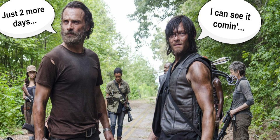 DeeKaye2010's tweet photo. Two. More. Days. #TWD #TWDFamily #HiatusAlmostOver #AtLast https://t.co/3TdHZQExg5