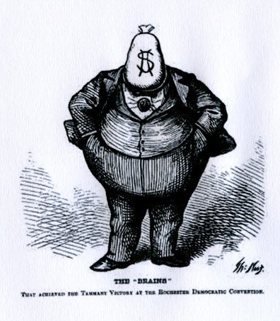 BigBossTweed's tweet photo. This cartoonist, Thomas Nast, thinks he can insult me with this? What can I say? I've got money on my mind #ndwhap https://t.co/g8XUSlKM0q