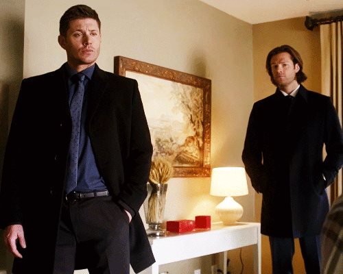 LindaShotterFam's tweet photo. &amp; modelling this season's #FakeFed clothing line 
we have @JensenAckles &amp; @jarpad 
#PlanetsTopModels https://t.co/GNV5k8I8MA