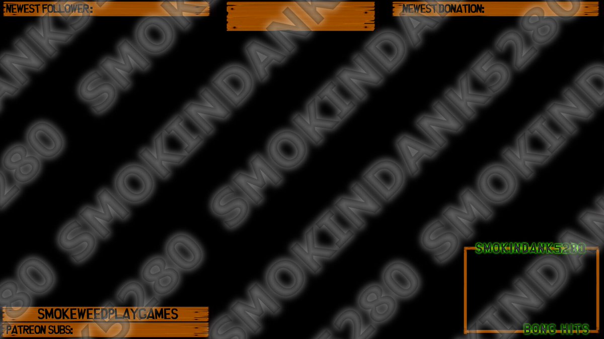 SmokinDank5280's tweet photo. #Twitch Overlays #CustomMadetoOrder Simple camera frames or as much as you need displayed. https://t.co/NoXFb9gJCM
