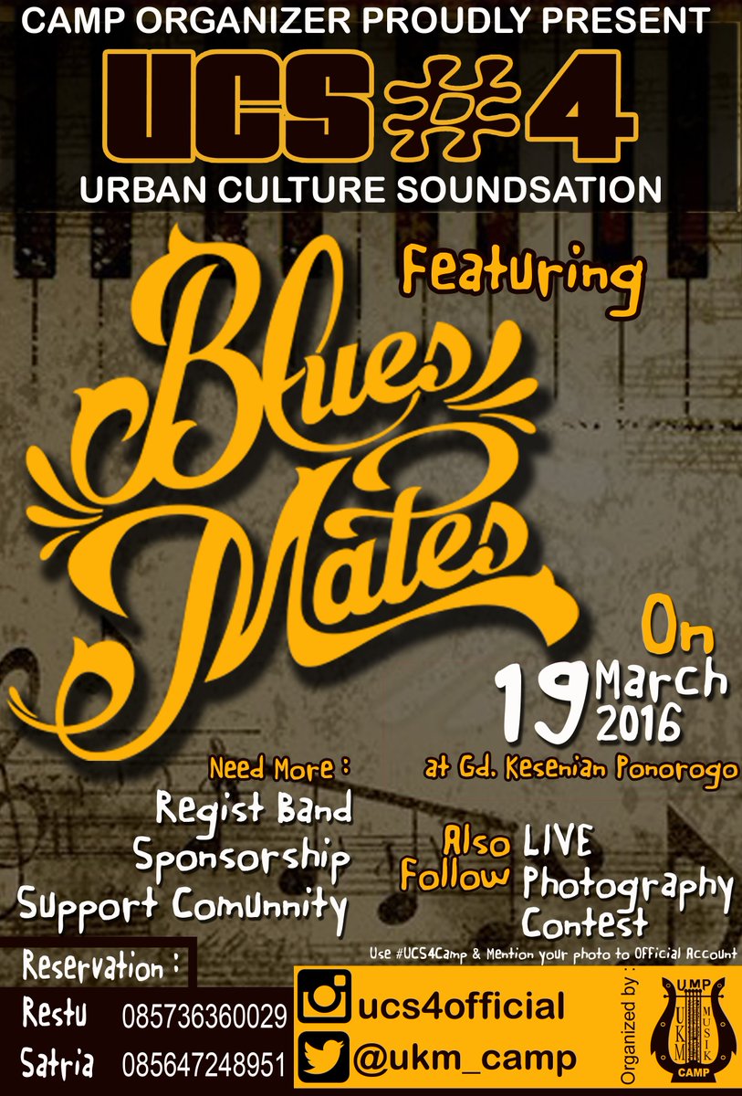 Ponorogo nge-Blues with <a href="/bluesmates/">BluesMates</a>. Don't miss it guys
CC to <a href="/Promosi_Indie/">IG: PromoMusikIndie</a> <a href="/BandRegist/">Infonya Band Regist</a> <a href="/info_ponorogo/">infoponorogo</a> <a href="/InfoPensi/">INFO PENSI</a>