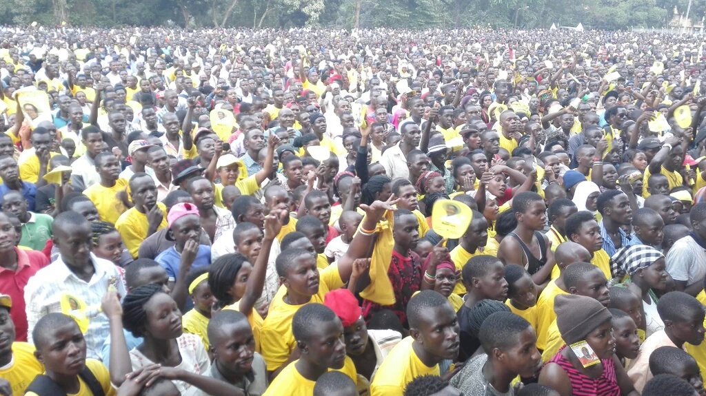 NRMUpdate's tweet photo. Happening now at Makerere University,Freedom Square!!! #SteadyProgress #VoteSevo https://t.co/QiDxS3ErAs