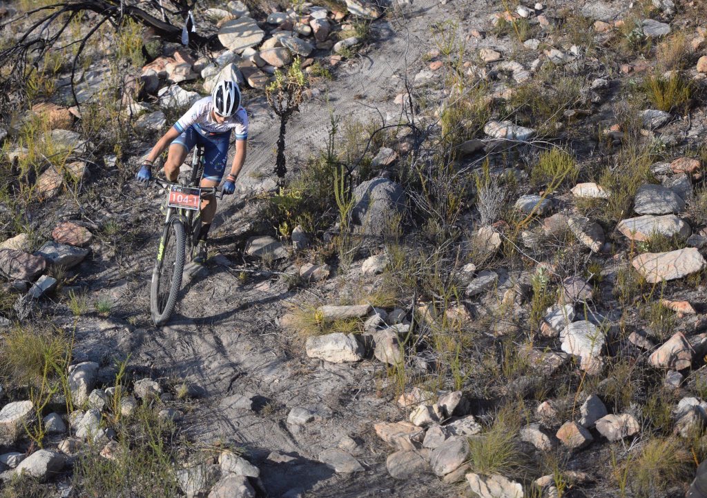 Great shot of <a href="/robyndegroot/">Robyn de Groot</a> from today's stage 1 of the <a href="/tankwatrek/">Tankwa Trek</a>! #wideisfast 📸 <a href="/ZoonCronje/">Zoon Cronje</a>