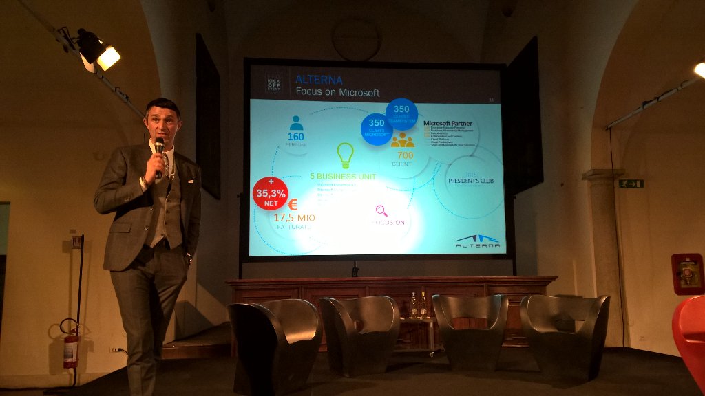 alternasrl's tweet photo. La crescita importante di Alterna +35% net. Il 2016 è l'anno della maturità #Fedkickoff @aruscica https://t.co/5B3qXUt7Us