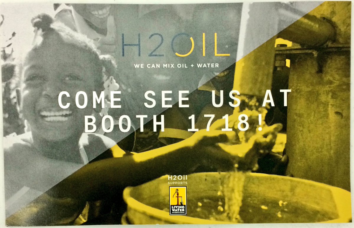 H2Oil_'s tweet photo. Excited for #NAPESummit day 2! If you haven't yet, come on by and learn how we're drilling for a higher purpose https://t.co/0jqYJz4OMm