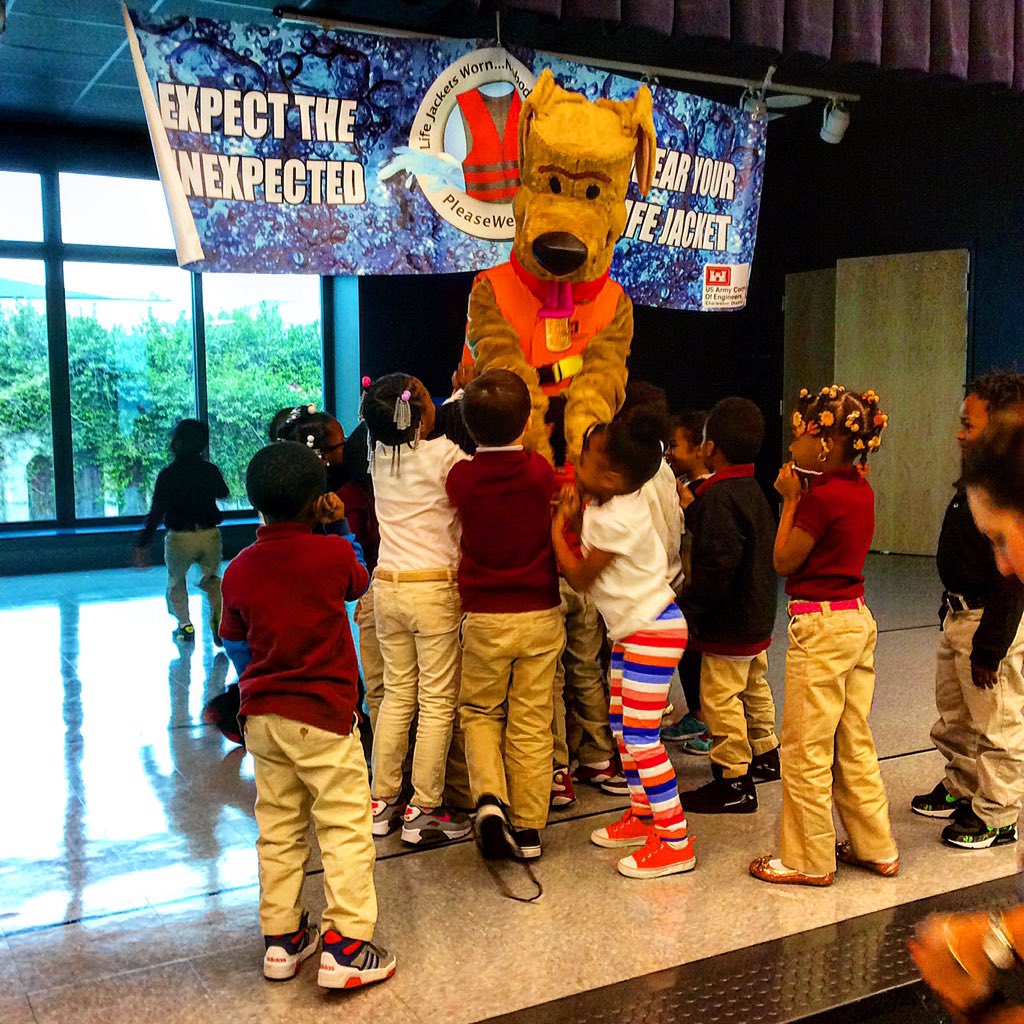Safe to say the kids at <a href="/MemmingerElem/">Memminger Elementary</a> were pretty excited to see Bobber today!