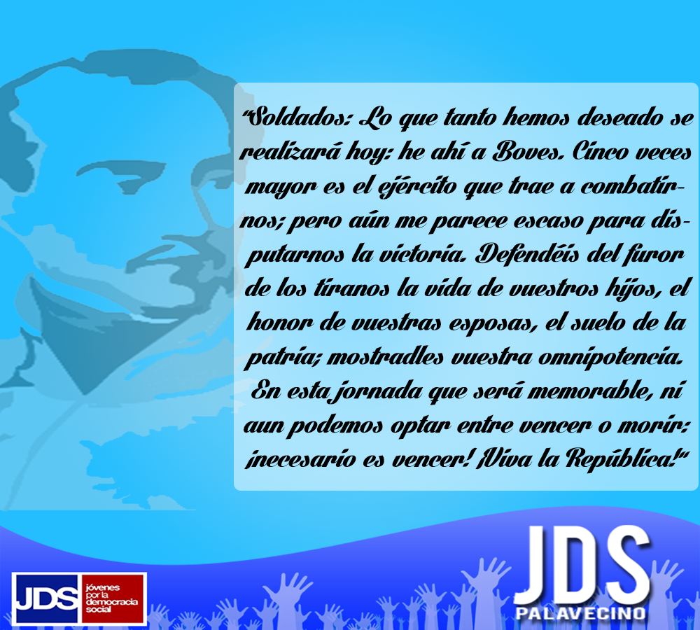 JDS_PALAVECINO's tweet photo. Feliz Día de la Juventud// Inspirador discurso de Jose Felix Ribas a jóvenes minutos antes de iniciar la batalla. https://t.co/CgA9BMRfZA