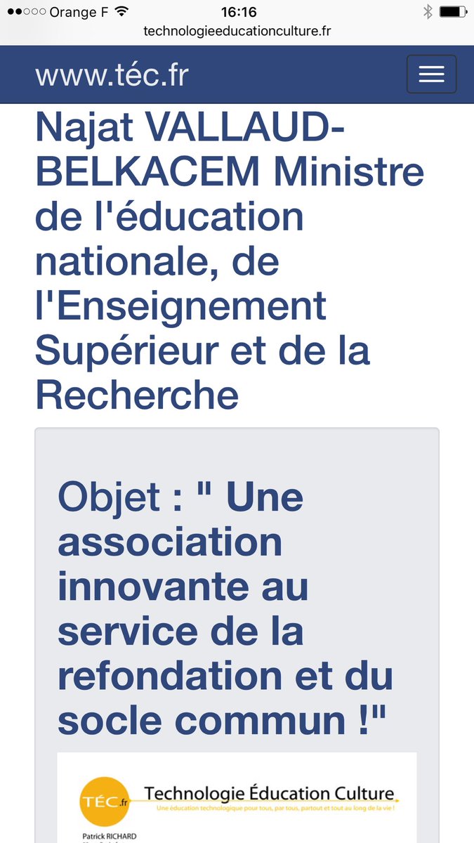RICHARDpatrick_'s tweet image. @associationTEC Un #BigDataÉducation : Faire vivre l&apos;@Edu_Num dans l&apos;@EducationFrance 
technologieeducationculture.fr/article.php?si…