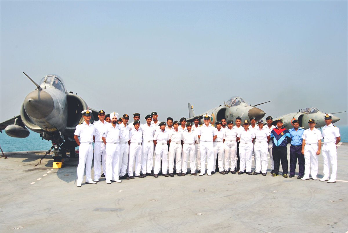 scribesoldier's tweet photo. India's longest serving #AircraftCarrier, #INSViraat, has begun its last sail.It deserves Salute of the whole nation https://t.co/9gcRRT0rs5