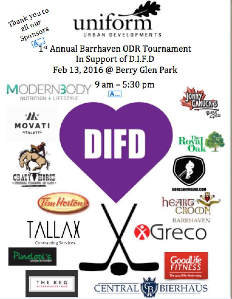 TSN1200's tweet photo. Hockey, food, raffles, fun and prizes TOMORROW Feb 13 Berry Glen park! All proceeds go directly to @difdroyal #difd https://t.co/aa2Hb6XoeT