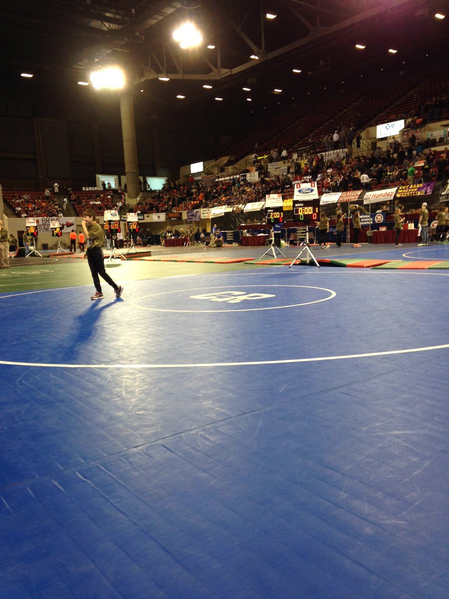 pony_wrestling's tweet photo. Favorite place to be in February #state2015 https://t.co/ezbdw0C6km