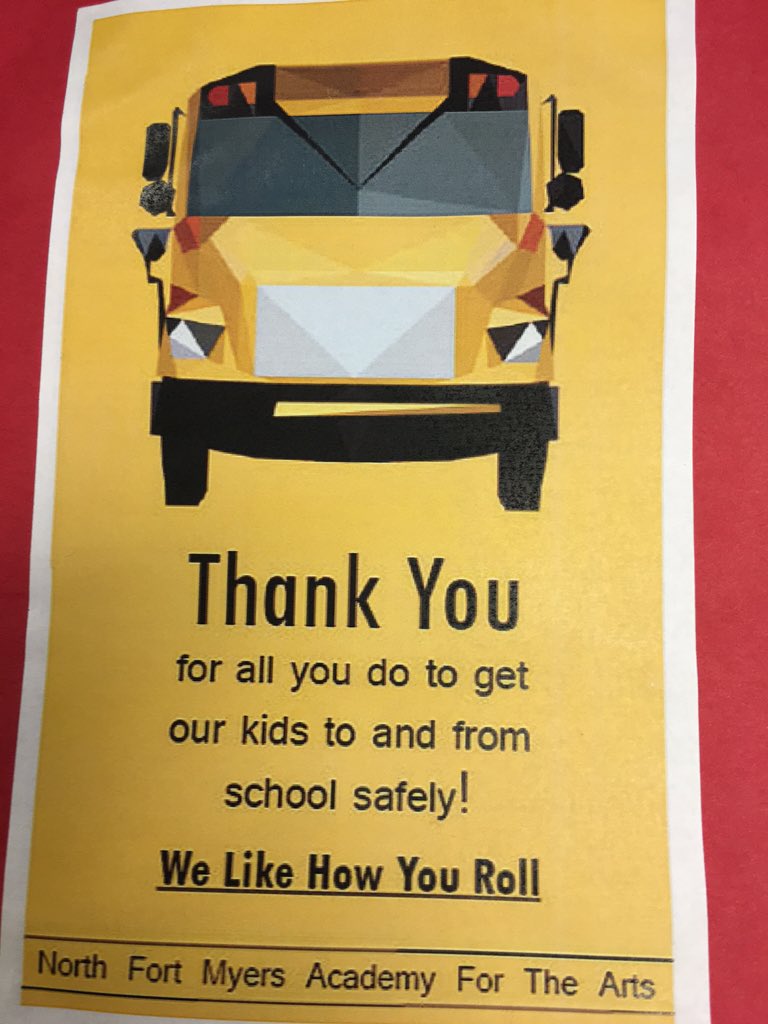 NFMAA1's tweet photo. NFMAA celebrates our bus drivers! We ❤️ the way you roll. #busdriverappreciationweek https://t.co/FDhqEv5y2F