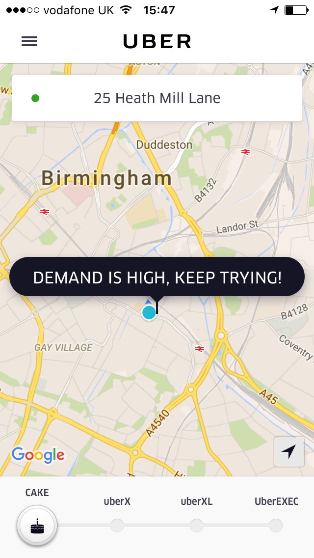 benjmnkane's tweet photo. Demand is high, keep BAKING #bakedontbreak #birmingham @UberUK @ashleighmmills https://t.co/NYDRXoFd4T