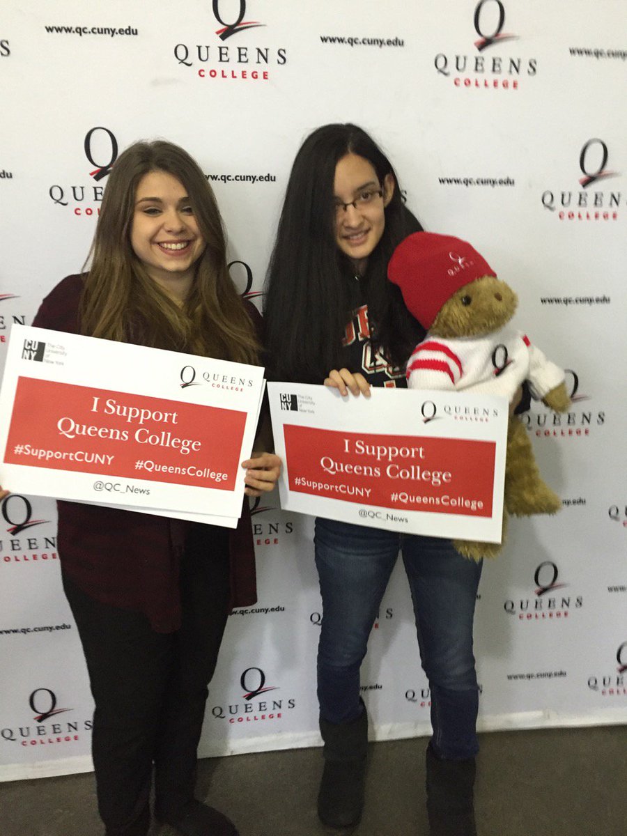 QC_News's tweet photo. Thanks to all the students (and #QBear!) who came out to #SupportCUNY and #SupportQC! Together, we're stronger! https://t.co/lZ5Ud3lZcH
