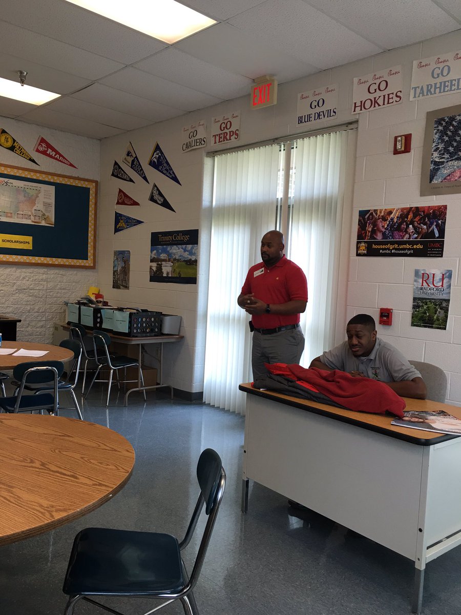 NSBESoMD's tweet photo. At Thomas Stone High School speaking to the kids https://t.co/RukjqDNze4