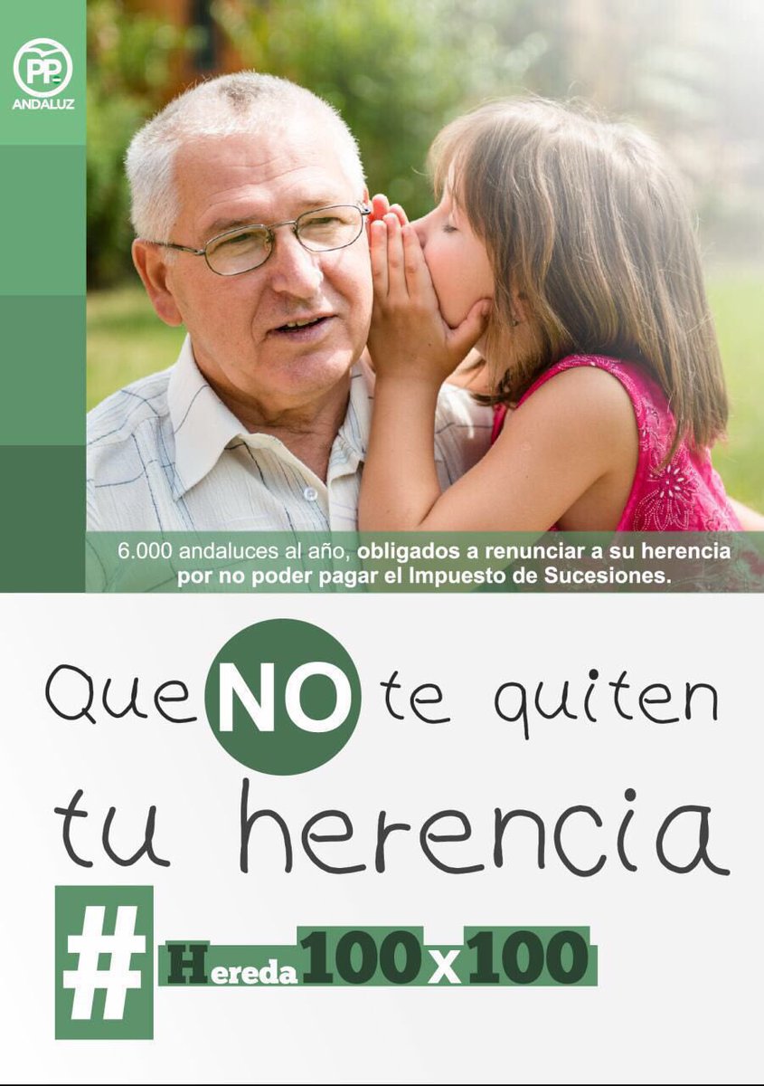 Por qué un andaluz tiene que pagar 100 veces más que un madrileño por heredar una casa de sus padres? #Hereda100x100