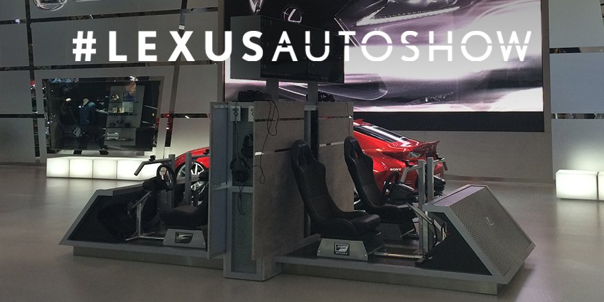 Live from #CIAS2016. Speed around the Fuji Raceway with the Lexus #VR experience. #LexusAutoShow