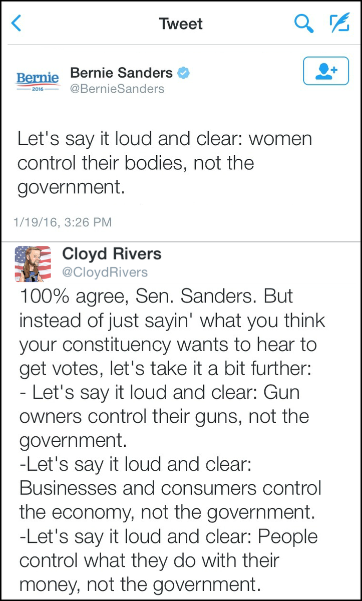 CloydRivers's tweet photo. Feel the Bern. Merica. https://t.co/jjsDVnt8aV