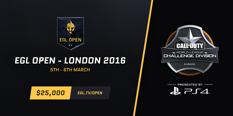 EGL's tweet photo. We're delighted to be hosting a $25,000 @CODWorldLeague Challenge Division event - https://t.co/zJKBQgtwSP https://t.co/f8ohVqnPJK